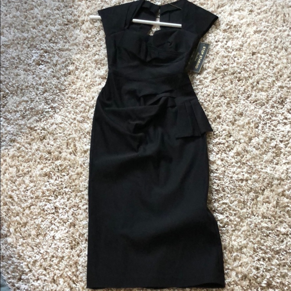 StopStaring! Little black wiggle dress